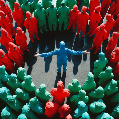 A Blue Leader Reaching Out to Red Team