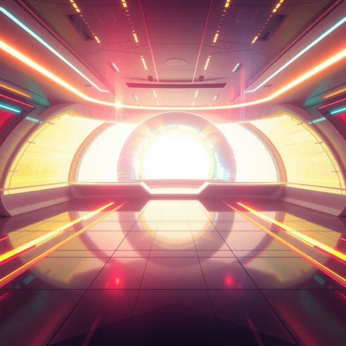 A Bright, Abstract, Futuristic Image A Bright, Abstract, Futuristic Image