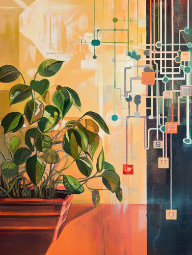 A Bright, Happy Office with Nature in Fall