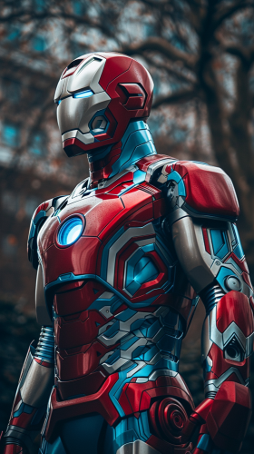 A British-inspired Iron Man in regal armor