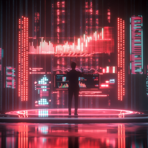 A Business Professional Analyzing Sales Data Digitally