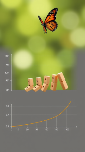 A Butterfly Causes Dominoes to Fall