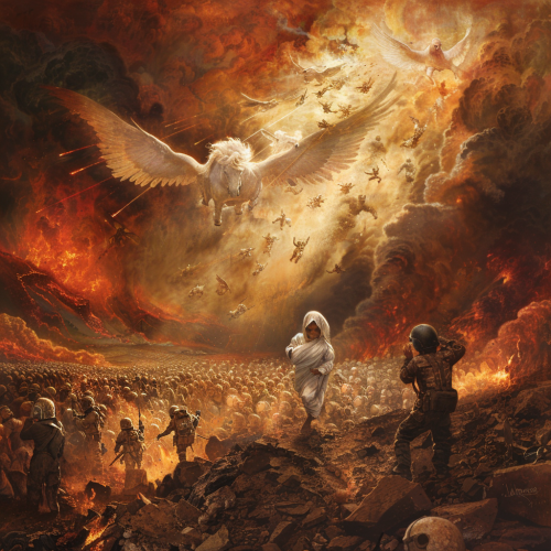 A Child's Escape to Paradise in Armageddon Scene