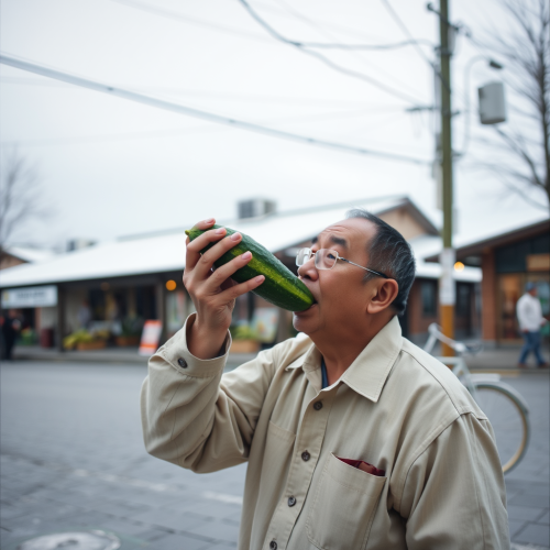 A Chinese Man Transformed into a Pickle