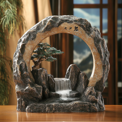 A Chinese Stone Gate Symbolizes Stability and Support A Chinese Stone Gate Symbolizes Stability and Support