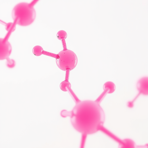A Close-Up View of Pink Glycolic Acid Molecules