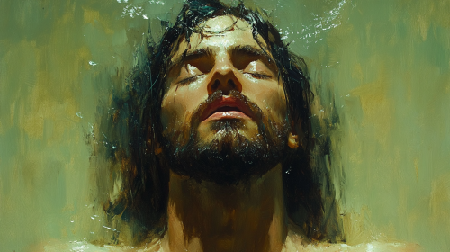 A Close-Up of Gentle Face in Prayer