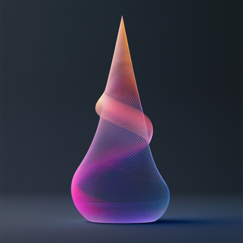 A Colorful Cone Shape in the Middle