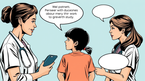 A Comic of Black Mother, Child and Research Nurse