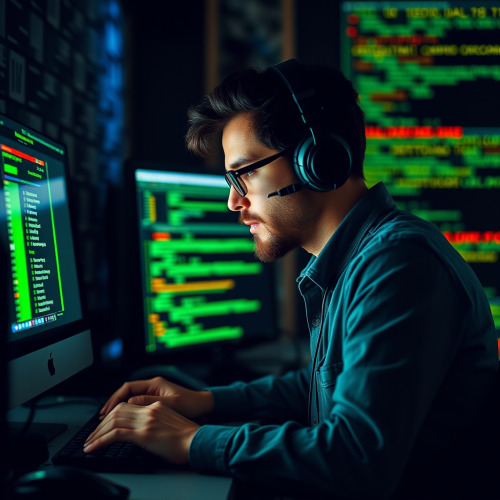 A Computer Programmer at Work