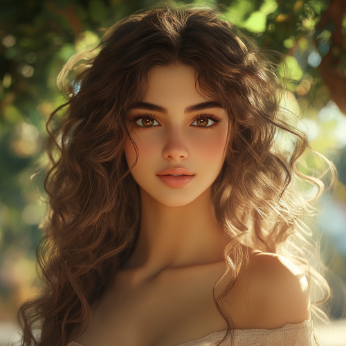 A Confident Persian Woman in a Beautiful Setting