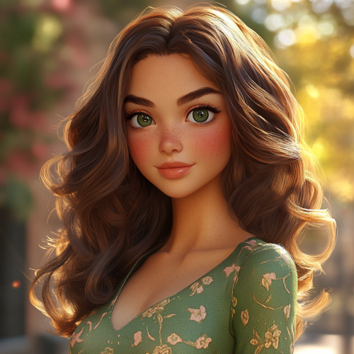 A Confident Persian Woman in a Natural Setting