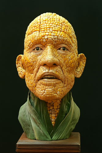 A Corn Man's Head, Created with Corn Goodness