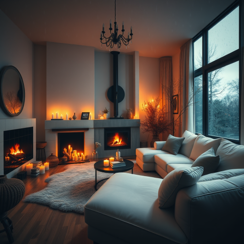 A Cozy, Atmospheric Autumn Evening Indoors