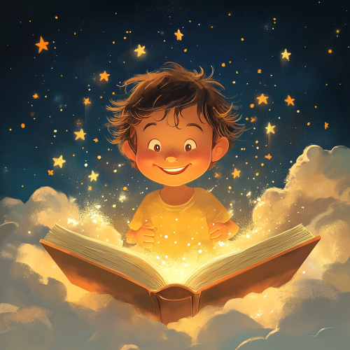 A Curious Character reads Joyful Glowing Book