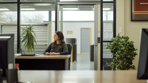 A Customer Service Representative in a Self Storage Office