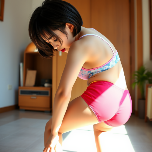 A Cute Chinese Girl Making Funny Face