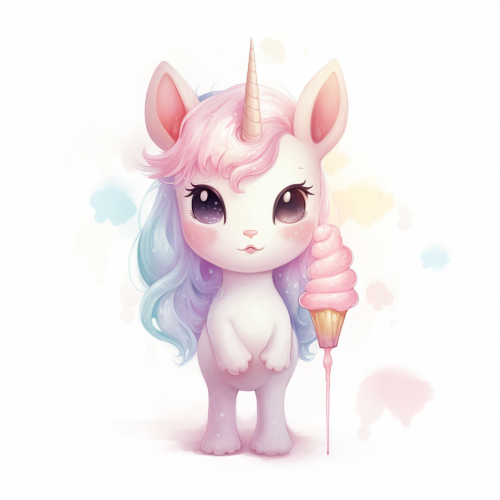 A Cute Little Unicorn in Boho Style