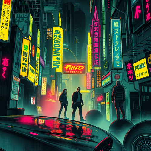 A Cyberpunk Themed Background A Cyberpunk Themed Background