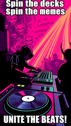 A DJ Mixing Beats with Memes A DJ Mixing Beats with Memes
