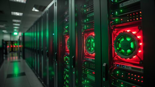 A Dark Corporate Quantum Supercomputer Image