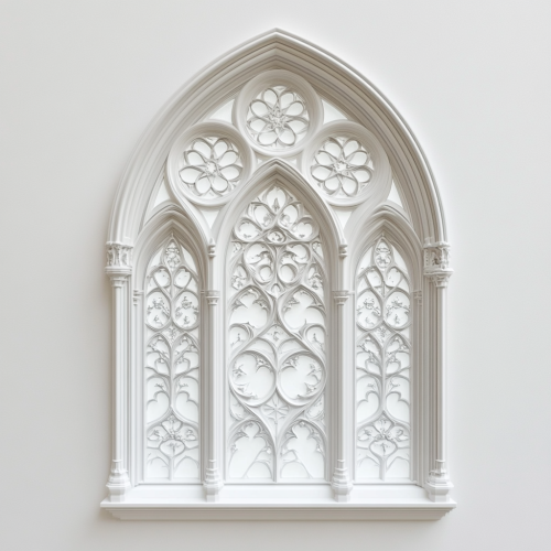 A Detailed Gothic Window in White Light