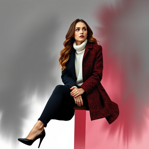 A Detective Woman in Glittery Half-Toned Setting