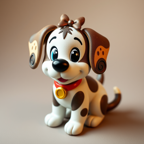 A Disney-Themed Puppy Model with Tail