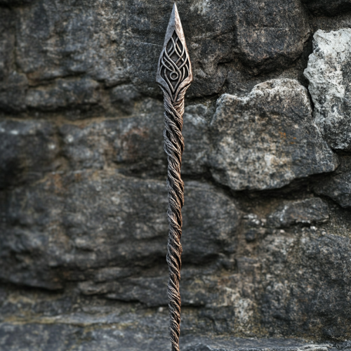 A Fancy Spear Catalog Featuring Intricate Runic Symbol