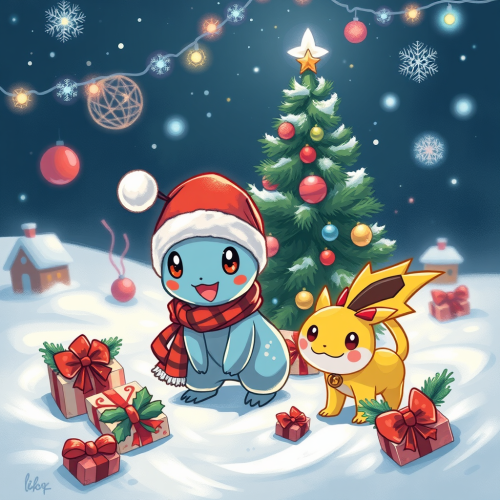A Festive Gathering of Christmas Pokemon