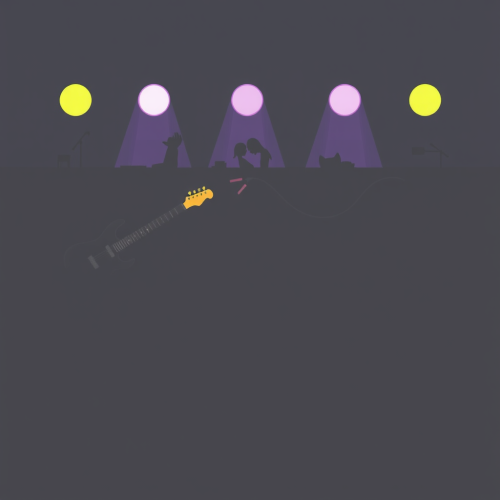 A Funky Music Band Performs Together