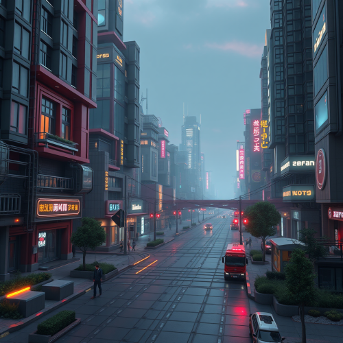 A Futuristic, Blocky Real-Life Setting