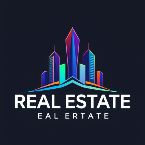 A Futuristic Multicolored Real Estate Logo Design