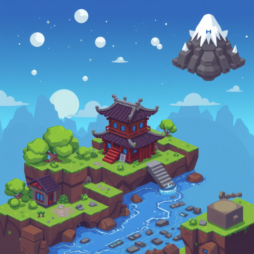 A Ghibli-Style Sci-Fi RPG Maker Game Tileset