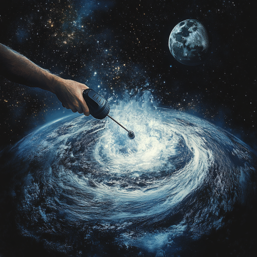 A Giant Hand Mixes Earth's Ocean like Dough