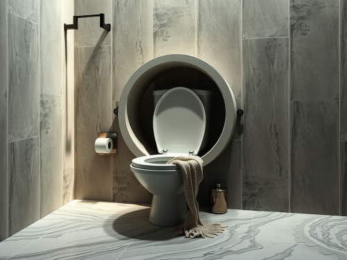 A Gigantic Toilet Containing the World