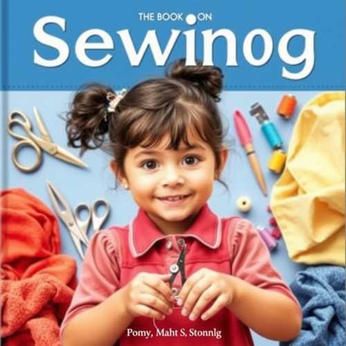 A Girl with Sewing Supplies on Book Cover