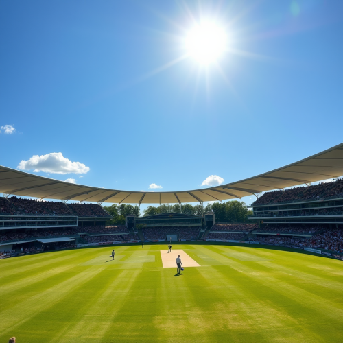 A Glorious Day at the Cricket Ground