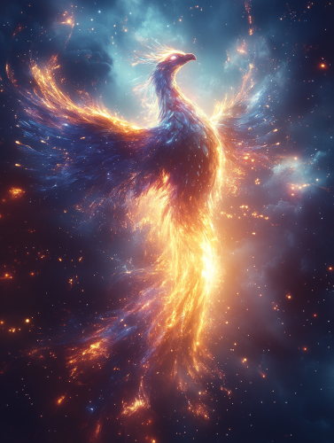 A Glowing Phoenix within Human, Regeneration and Vitality