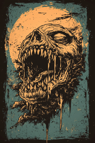 A Glowing Poisonous Frog on Mars T-Shirt Design