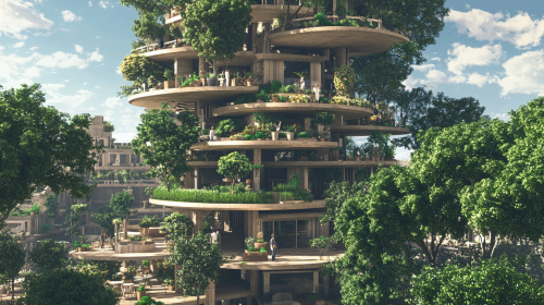 A Green Eco-Friendly Building with Unique Design