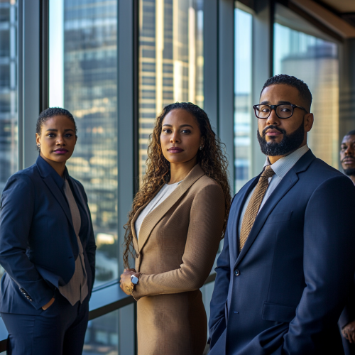 A Group of Diverse Executives Looking Towards Future