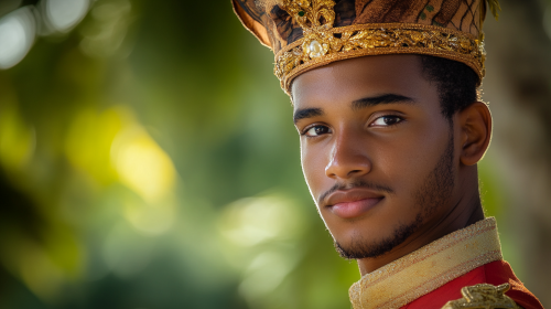 A Handsome Saint Lucia's Royal Prince Portrait