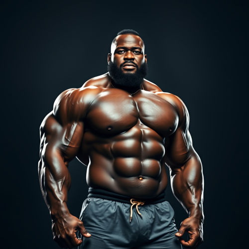 A Huge Black Bodybuilder