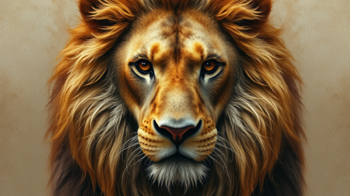 A Human with Lion's Head and Body