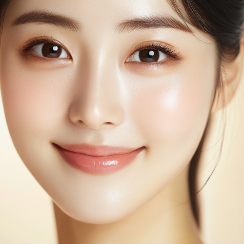 A Korean Beauty: Young Woman's Radiant Smile