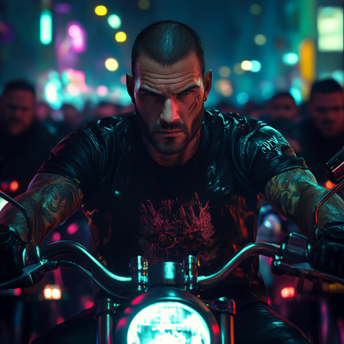 A Leader Surrounded by Motorcycle Gang Ready to Ride