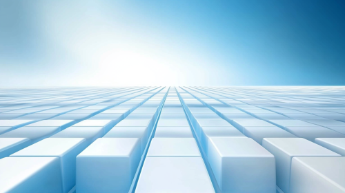 A Light Blue, White, and Gray Design