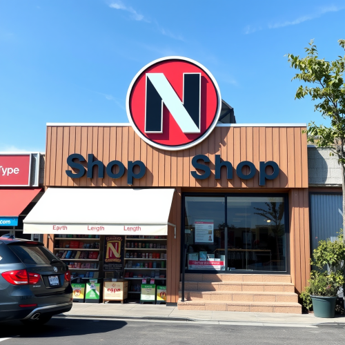 A Logo Shop with the Letter 'N' A Logo Shop with the Letter 'N'
