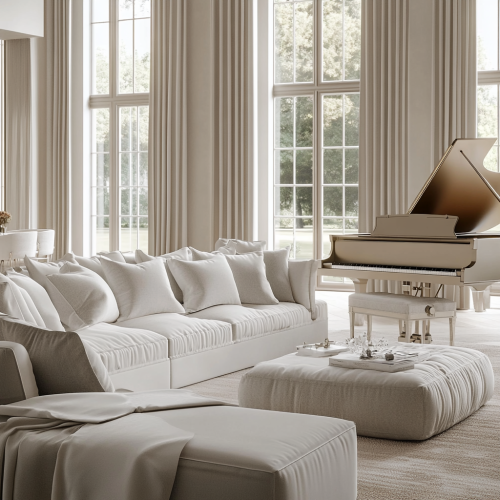 A Luxurious Hall Interior Design with Elegance